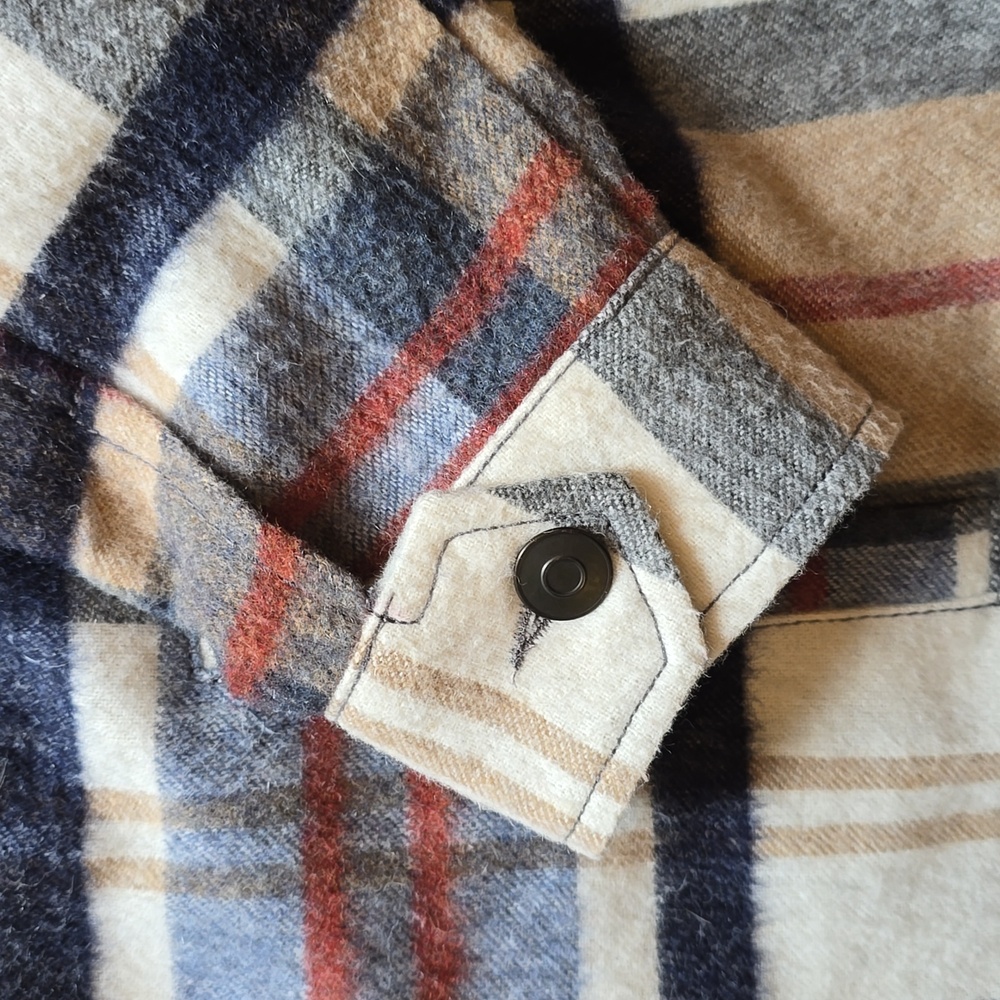 Zara, Shacket Wool Blend Plaid, Oversized, EUC, Women's M - Picture 10 of 12